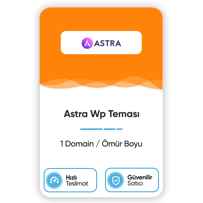 Astra Pro | Orijinal WordPress Teması