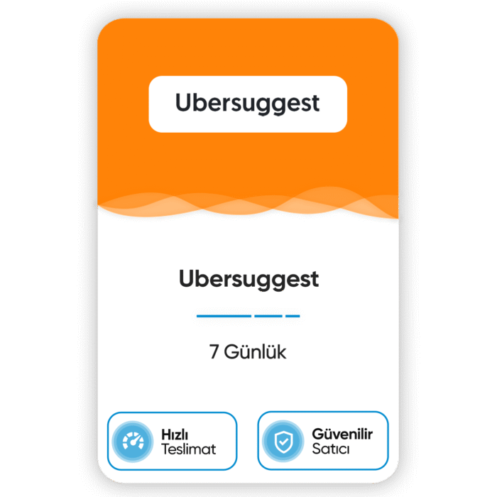 UberSuggest | Orijinal Lisans
